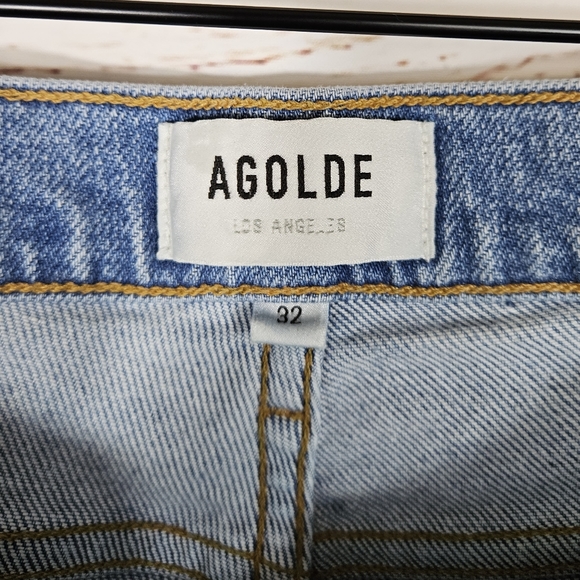 Agolde | Toni Straight Distressed Light Wash Jeans - Picture 8 of 8